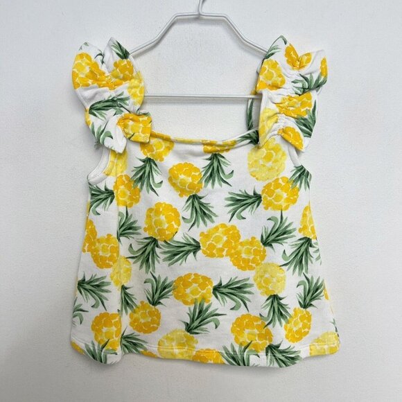 Janie and Jack Other - janie and jack girls PINEAPPLE RUFFLE STRAP TOP Sz 6 NWT Cotton